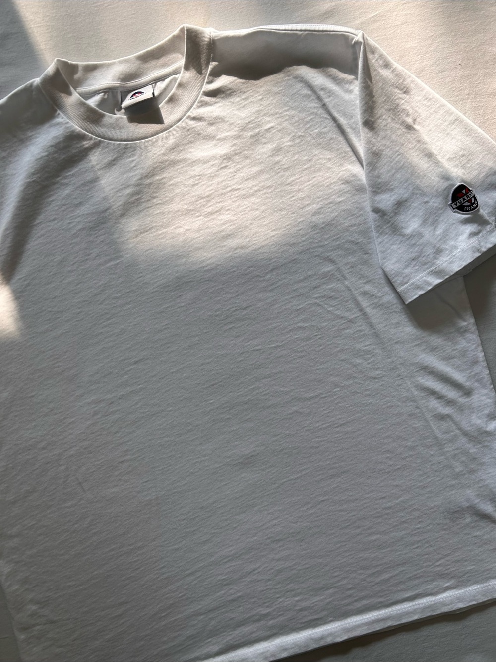 Vuarnet France White T-Shirt Logo Sleeve Casual Tee